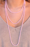 80 inch hand-knotted beaded necklace