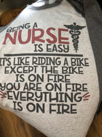 Nurse Baseball Tee