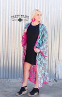 Kyra Jo Reversible Duster (turquoise/pink)