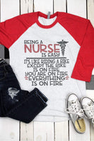 Nurse Baseball Tee