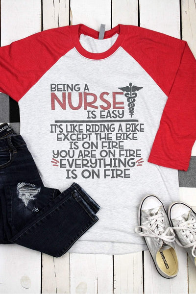 Nurse Baseball Tee